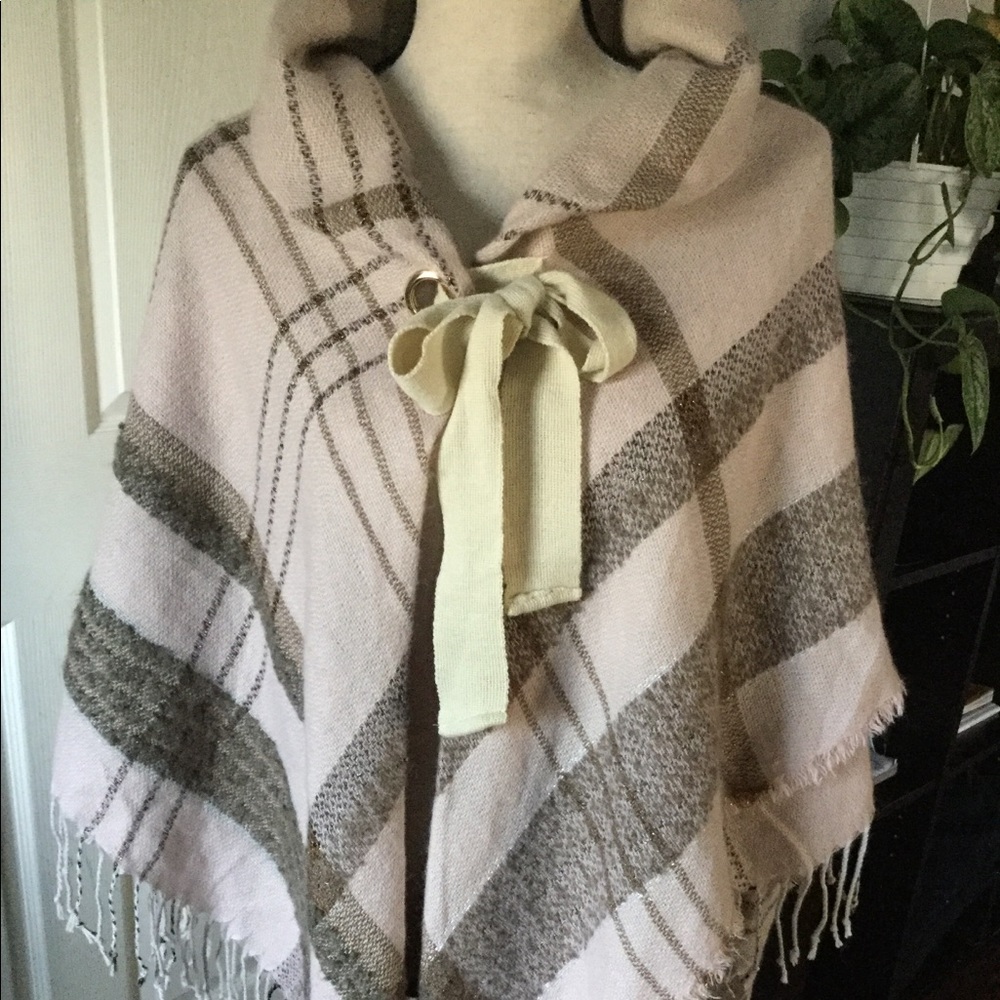Plaid Poncho